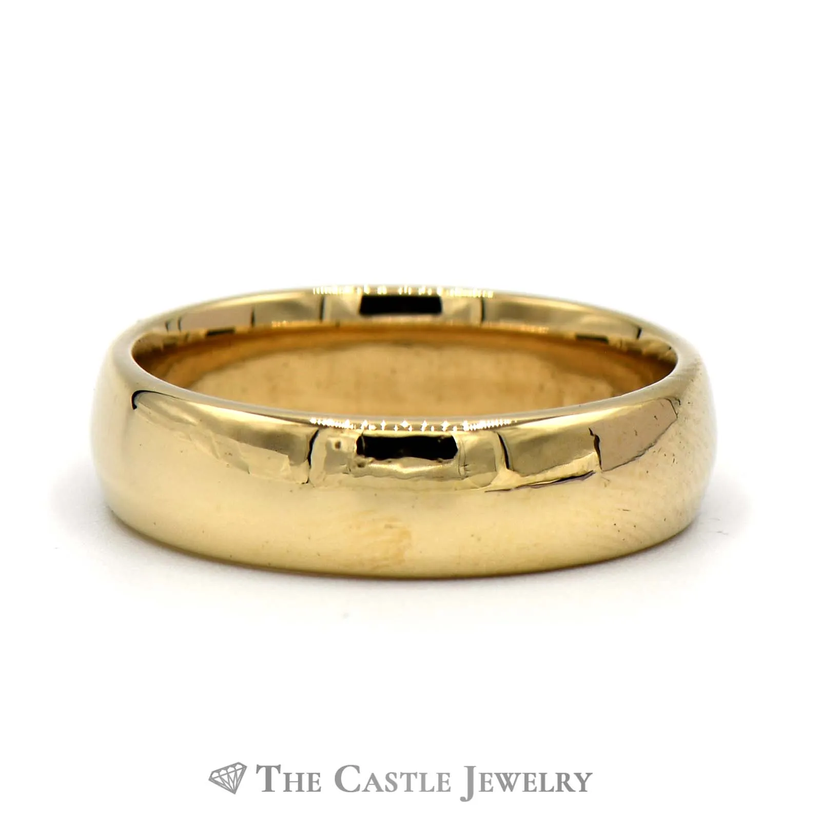 10k Yellow Gold Polished Wedding Band Size 10.25