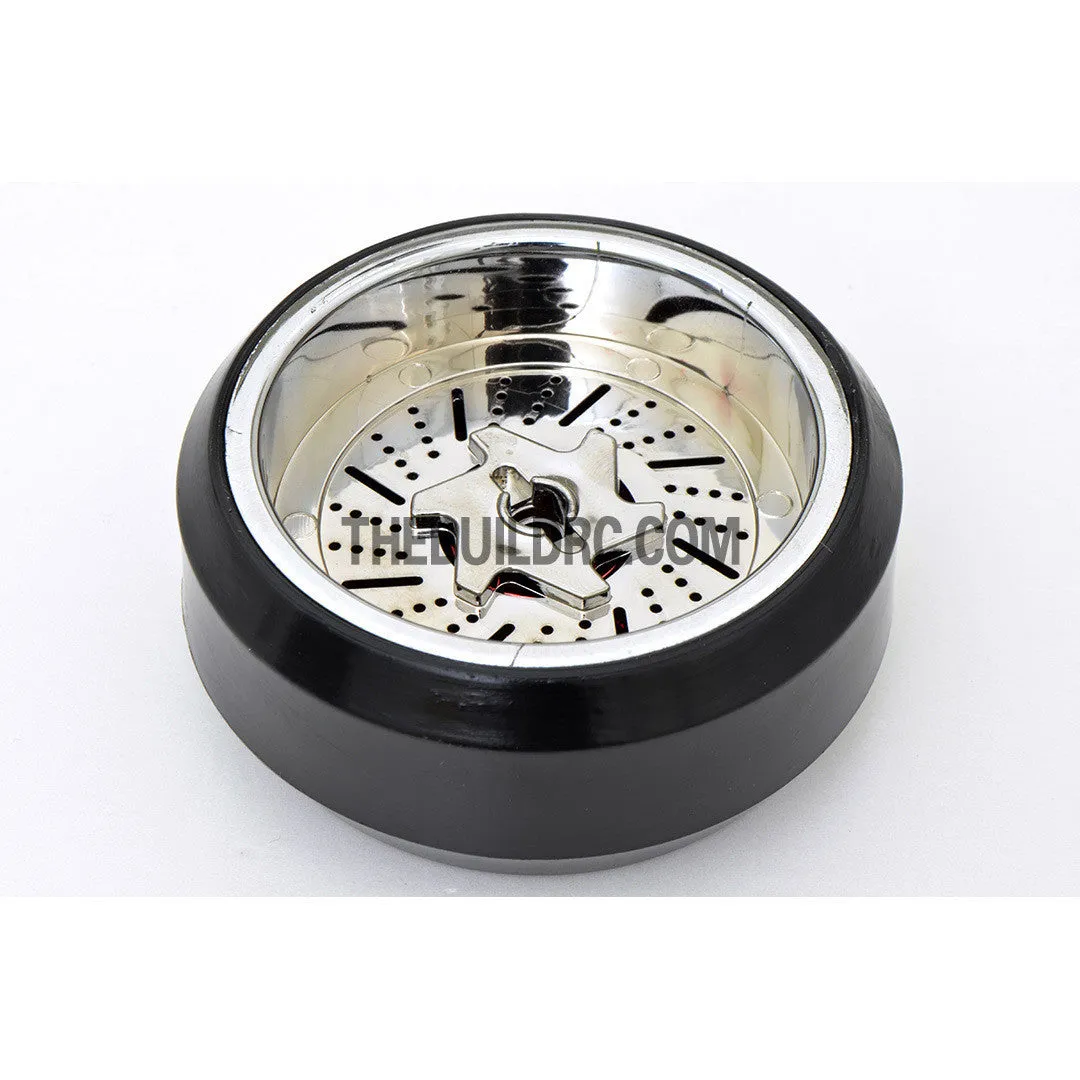 1/10 RC Car 20 Spoke 3mm Offset DRIFT Sporty Wheel with Diamond Irregular Cut DRIFT Tyres / Tires 4pcs - Silver