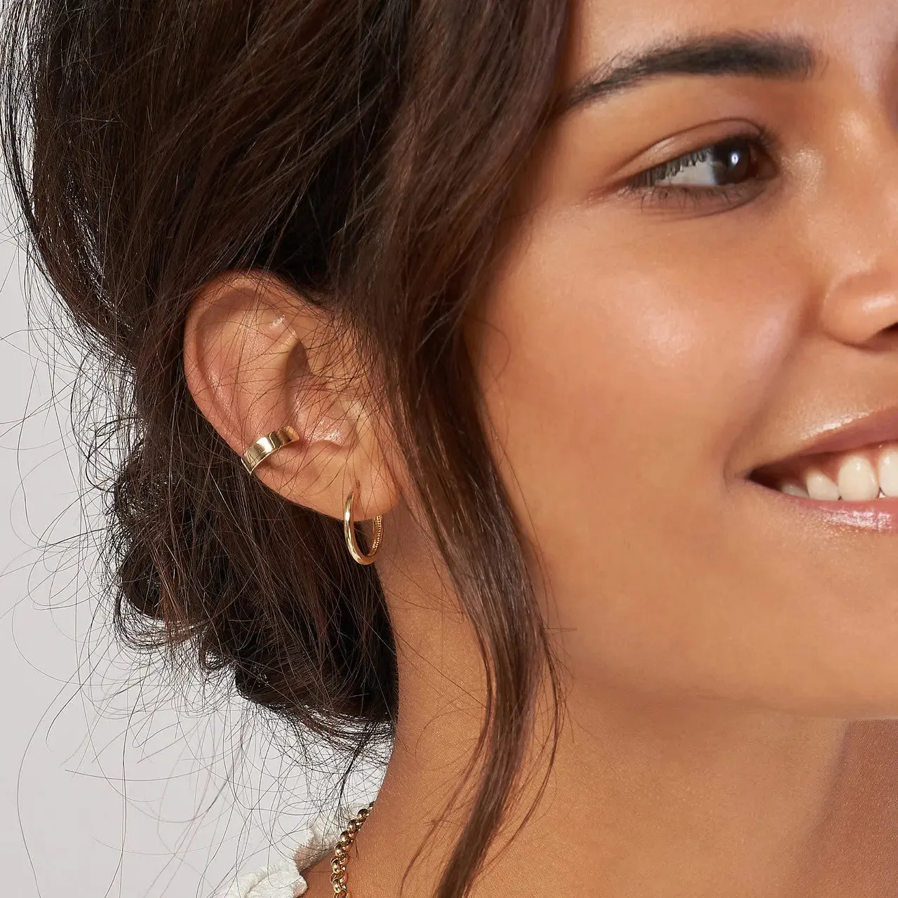 13mm Polished Gold Huggies