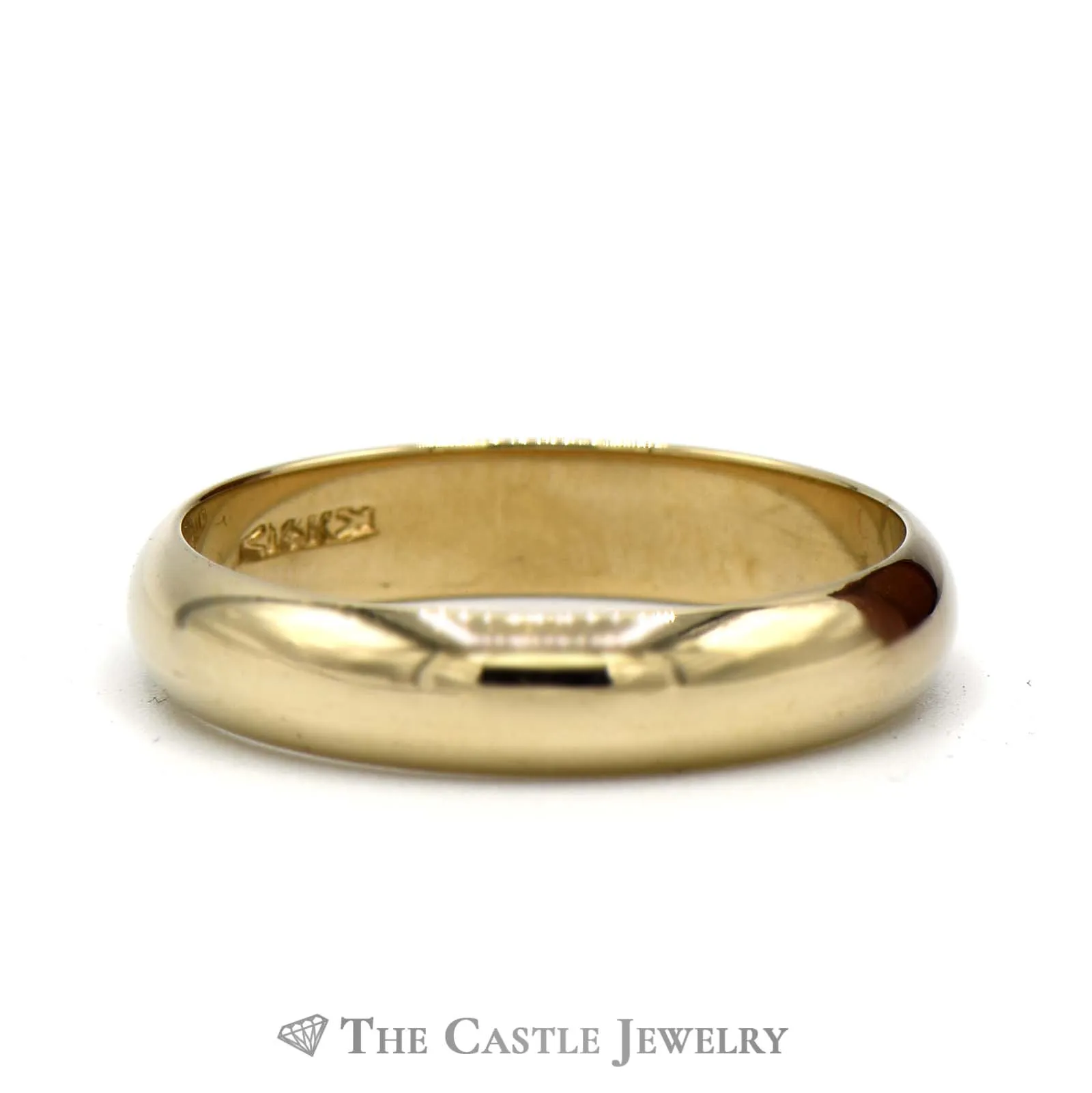 14k Yellow Gold 5mm Polished Wedding Band Size 11.75