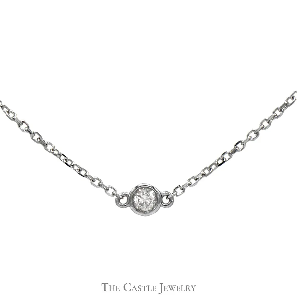18 inch 1/2cttw Diamond By The Yard Necklace in 14k White Gold