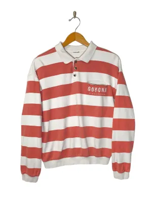1987 Striped Cropped Style Sweater (M)