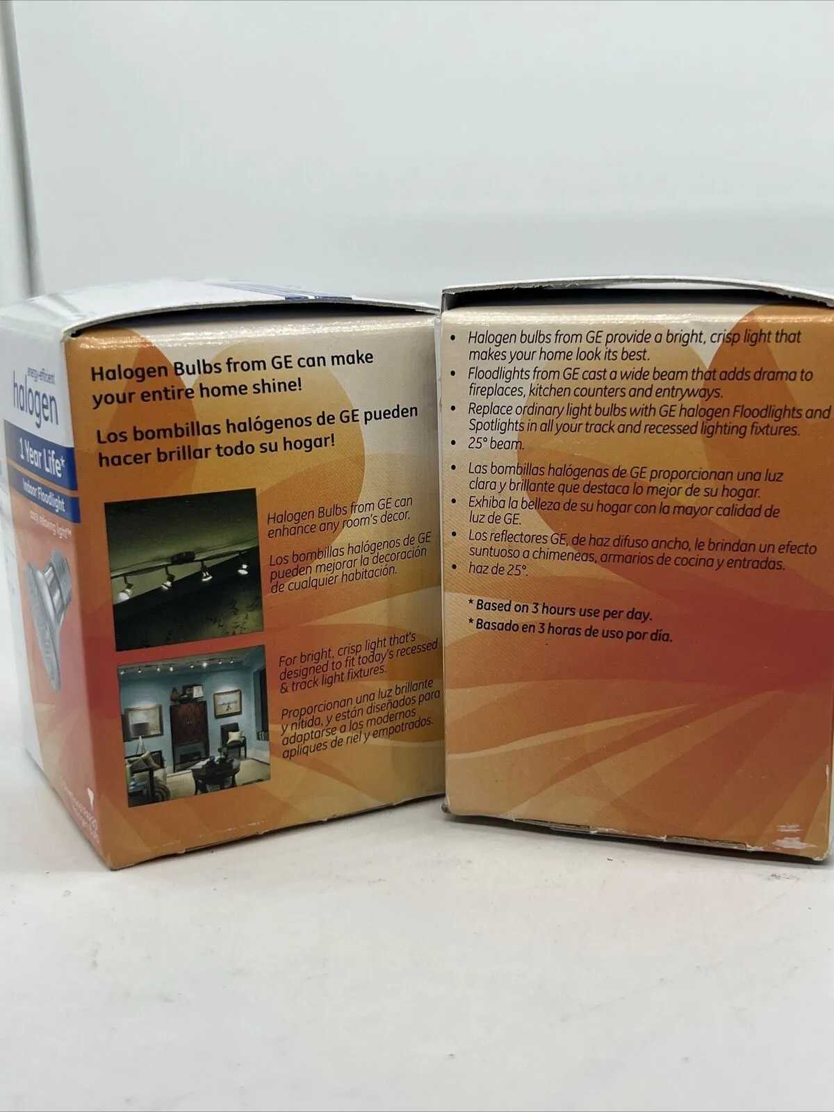 (2) GE Lighting 69163 Efficient PAR20 Halogen Floodlight Bulb 38w COMBINE SHIP!