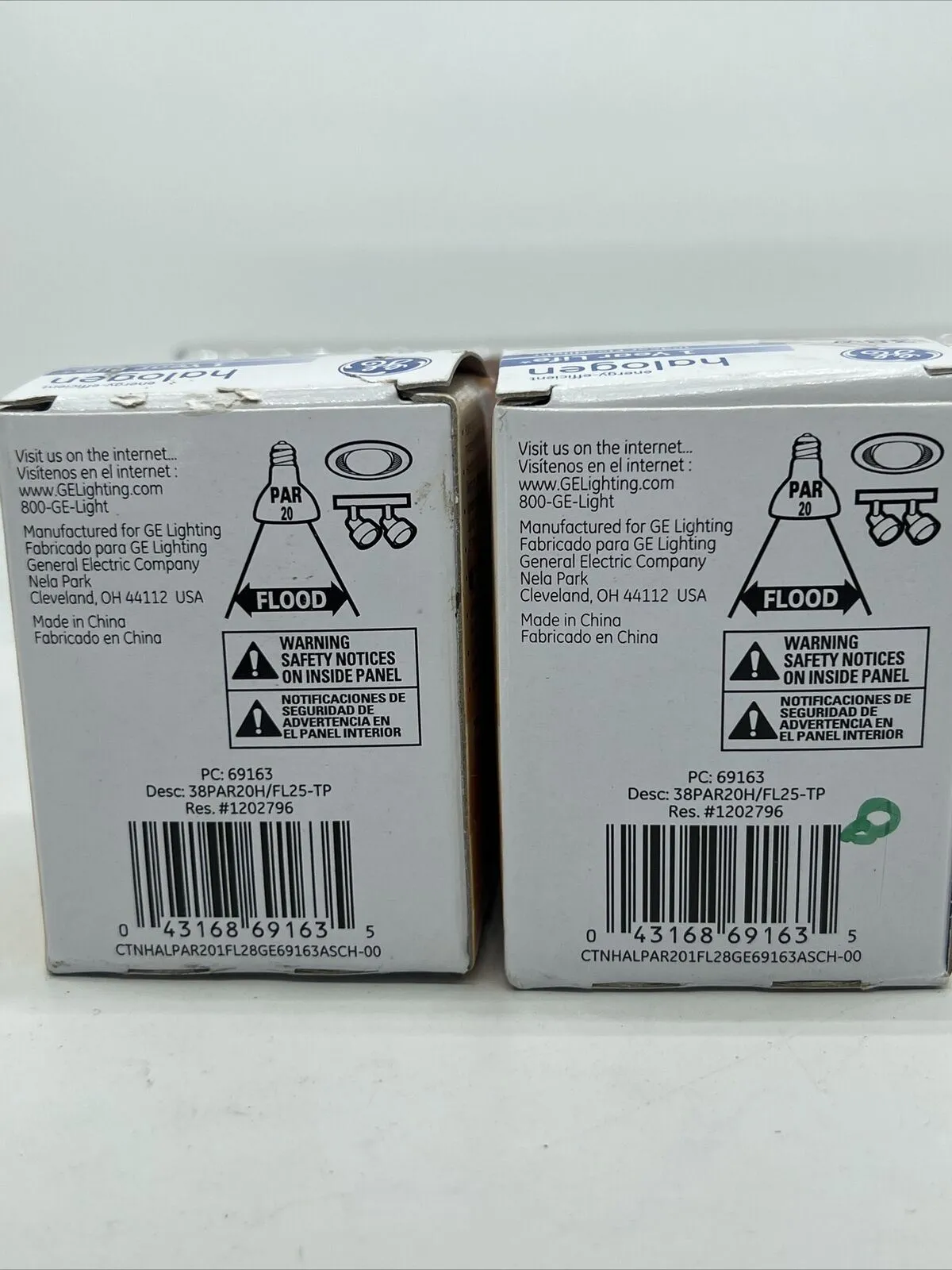 (2) GE Lighting 69163 Efficient PAR20 Halogen Floodlight Bulb 38w COMBINE SHIP!
