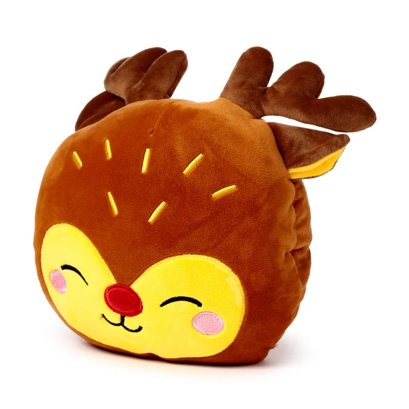 2-in-1 Blankeazzz Plush Toy & Travel Blanket - Festive Friends Christmas Rudolph