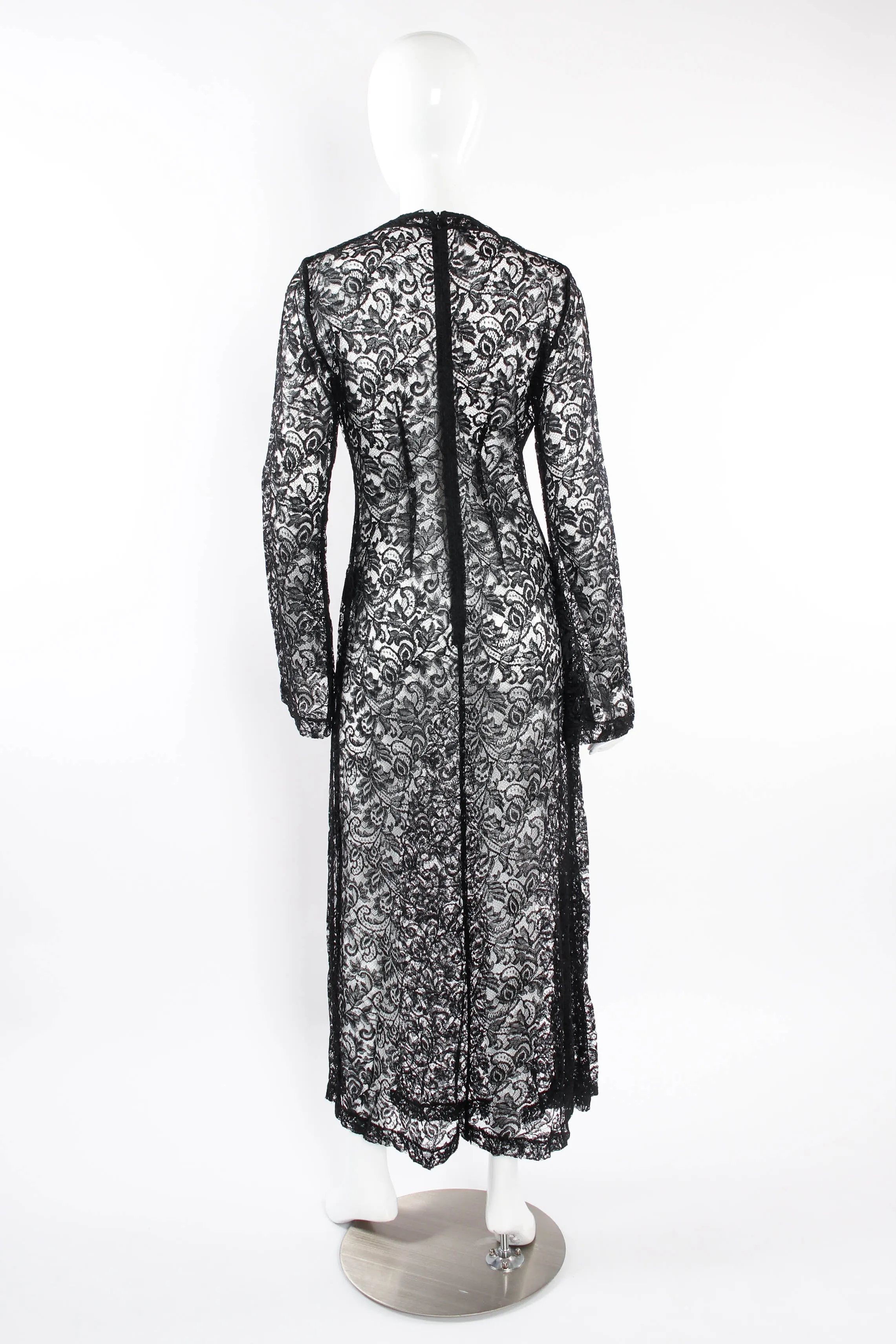2019 S/S Sheer Lace Rhinestone Dress
