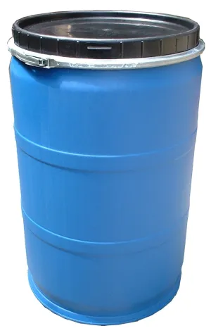 225 Litres New/ Unused Standard Grade High Density Polyethylene Wide Top Opening Drum