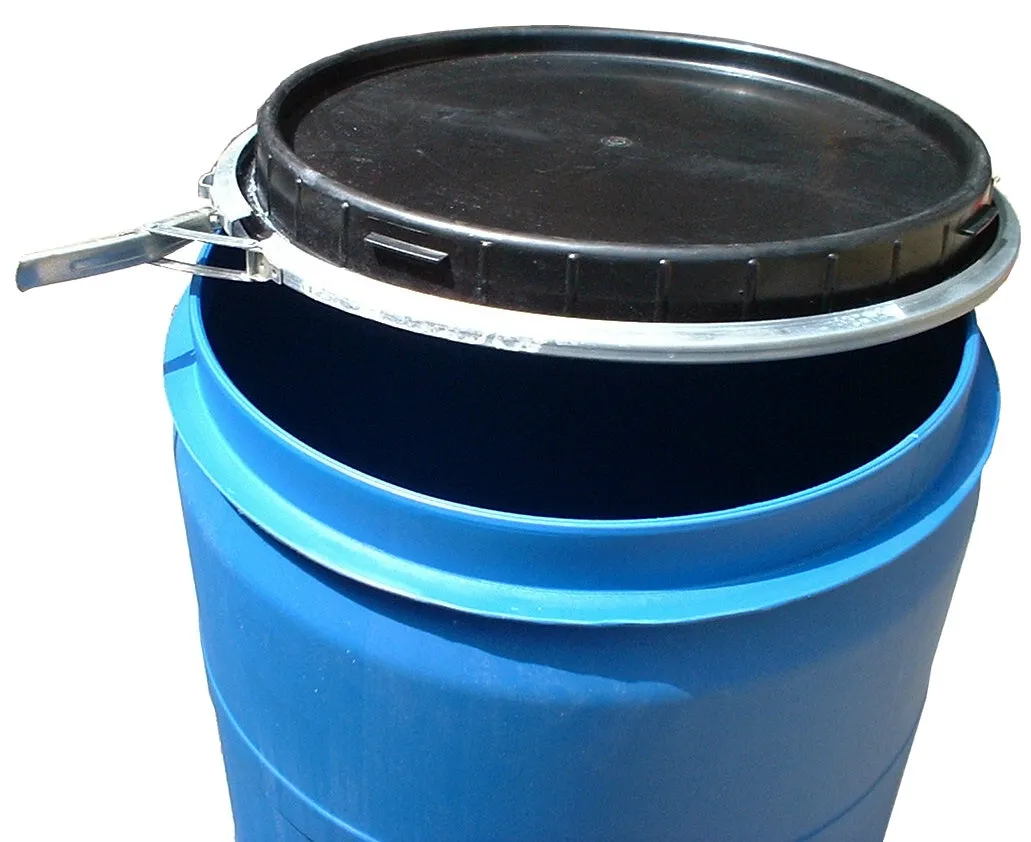 225 Litres New/ Unused Standard Grade High Density Polyethylene Wide Top Opening Drum