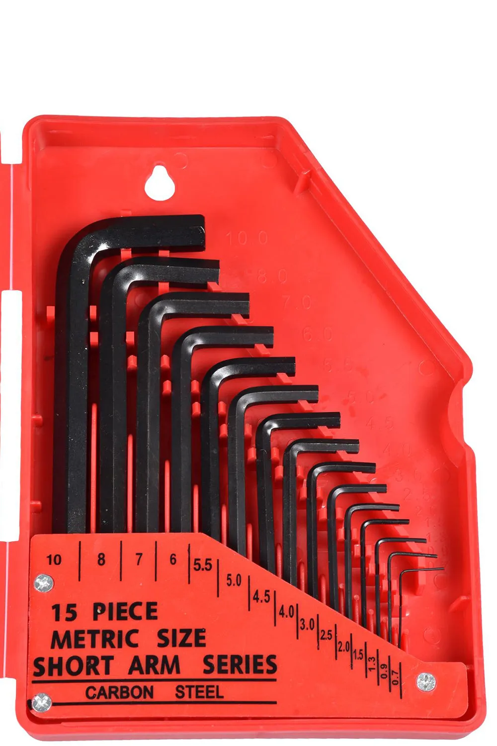 30 Pieces 0.035" to 10mm SAE & Metric Hex Allen Key Wrench Set