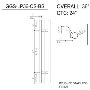 36" (24" CTC) Commercial LP - Offset (BS, PS, MBL)