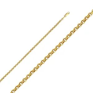 3.8mm Hallow Classic & Angles Rolo Chain