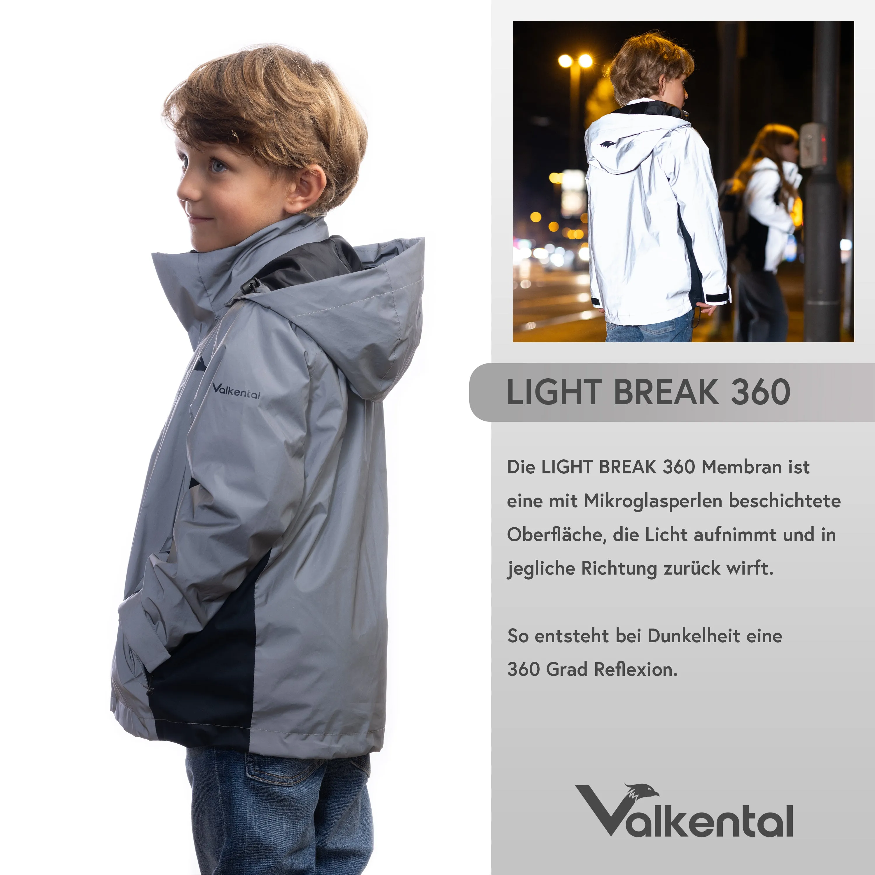 3in1 Smart Jacket - Reflektierende Jacke mit Fleece Zipp-In für Jungen & Mädchen