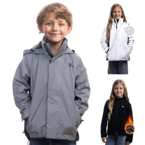 3in1 Smart Jacket - Reflektierende Jacke mit Fleece Zipp-In für Jungen & Mädchen