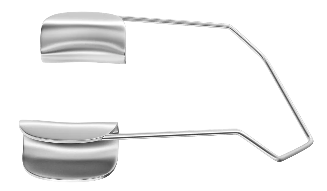 407R 14-0222S Barraquer Speculum with Solid Blades, Temporal, Premature Size, 4.00 mm Blades, Length 28 mm, Stainless Steel