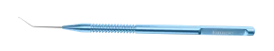 491R 5-020 Iris Hook, Angled, Length 121 mm, Round Titanium Handle