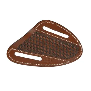 4" BASKETSTAMP PANCAKE KNIFE SHEATH