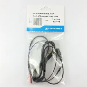 523874 Straight cable 3.5mm angled jack plug (1.5m) for Sennheiser HD25 series