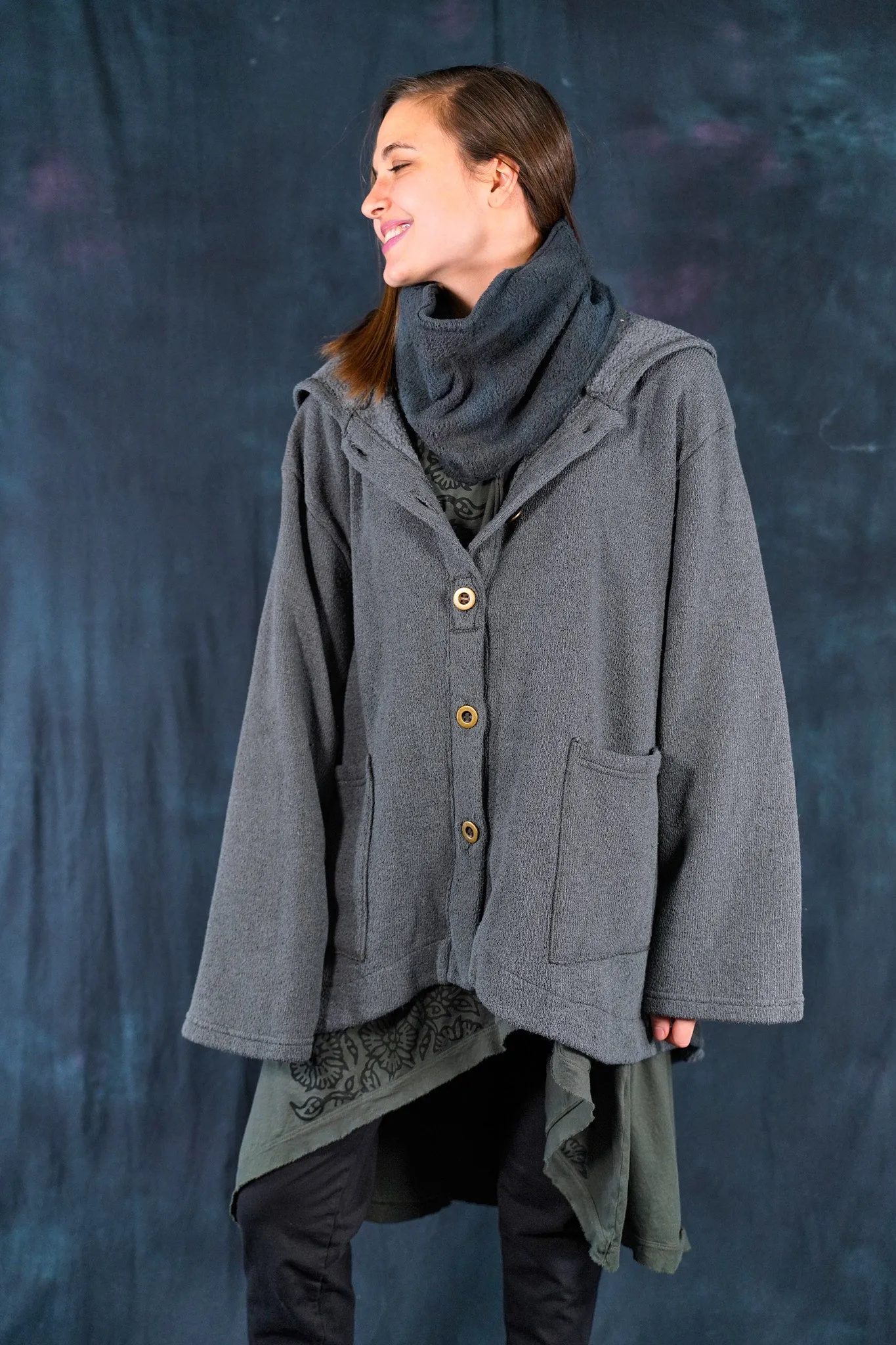 5270 Hi/Lo Utility Jacket Mercury Blue -U