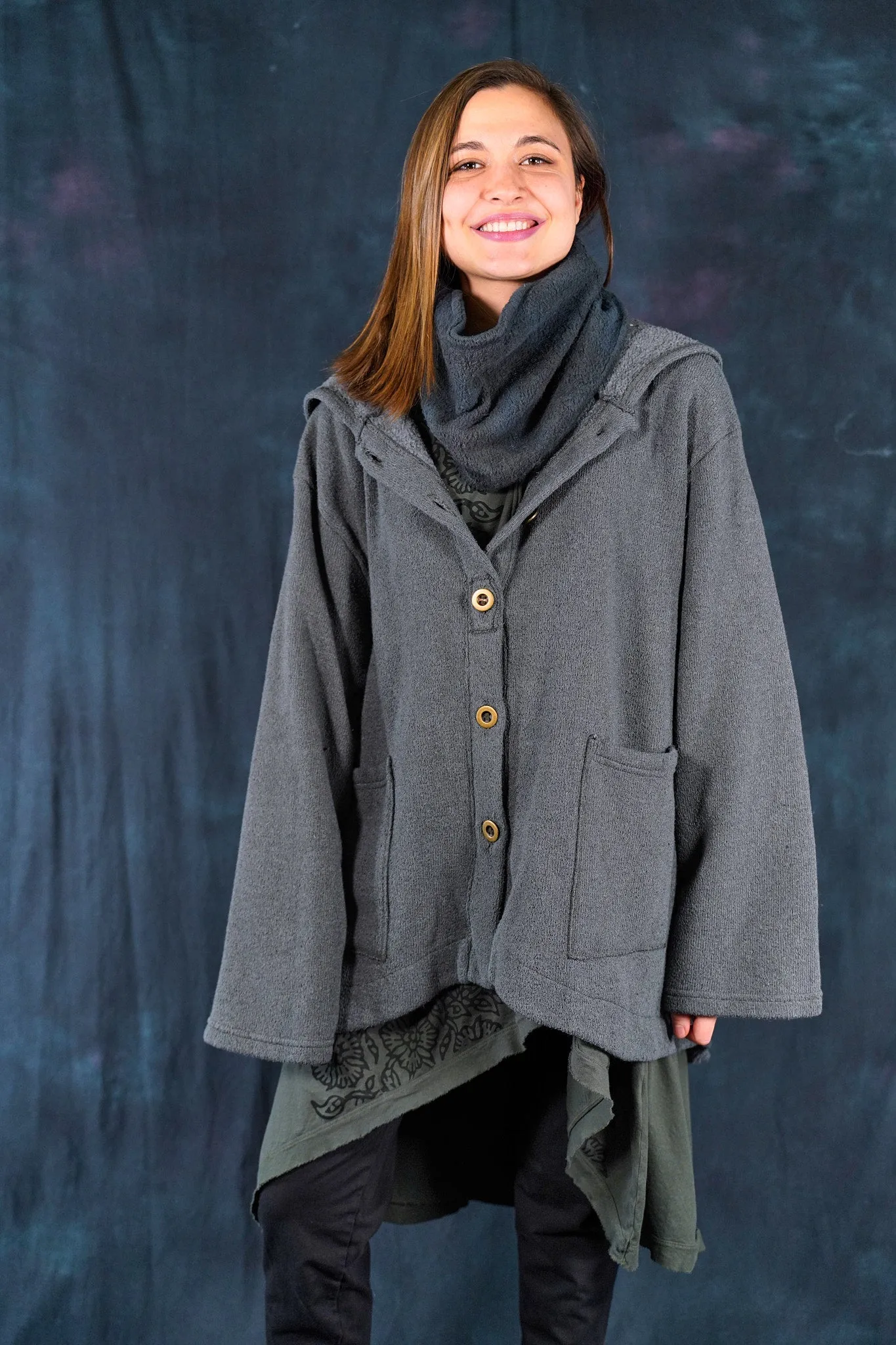 5270 Hi/Lo Utility Jacket Mercury Blue -U