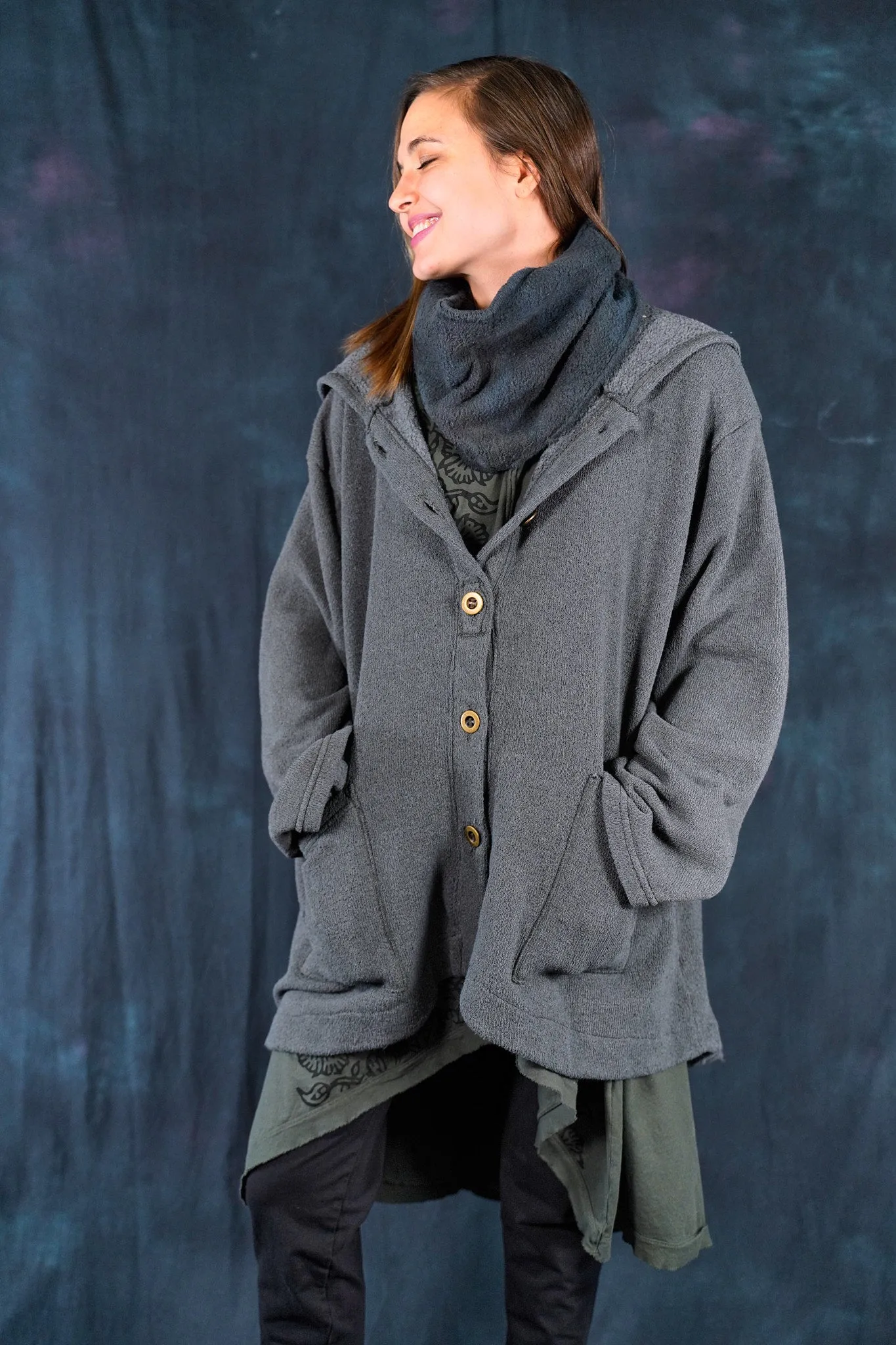 5270 Hi/Lo Utility Jacket Mercury Blue -U