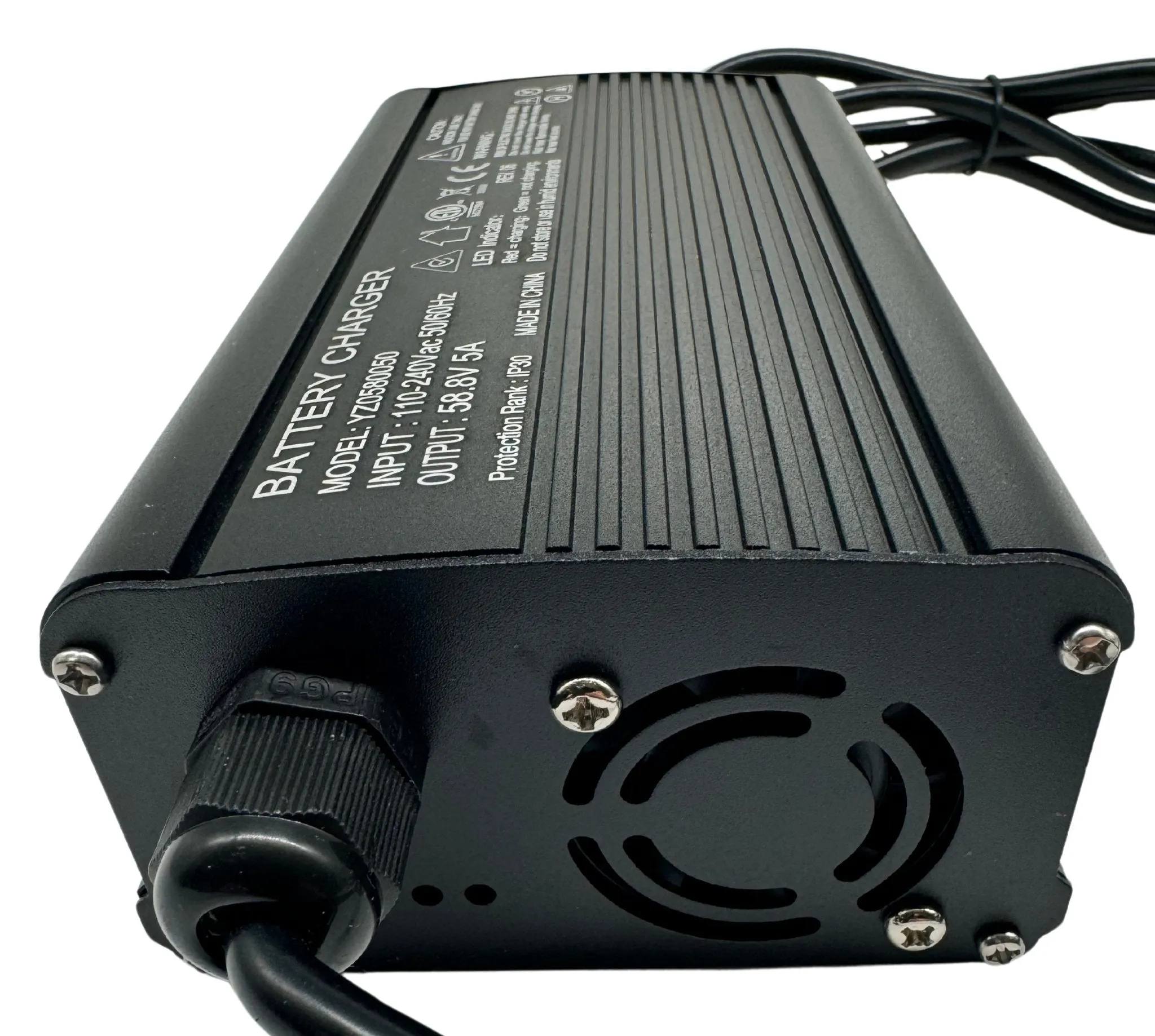 52V 5A Super Fast eBike Smart Charger - 5 Amp For Lithium-Ion Battery