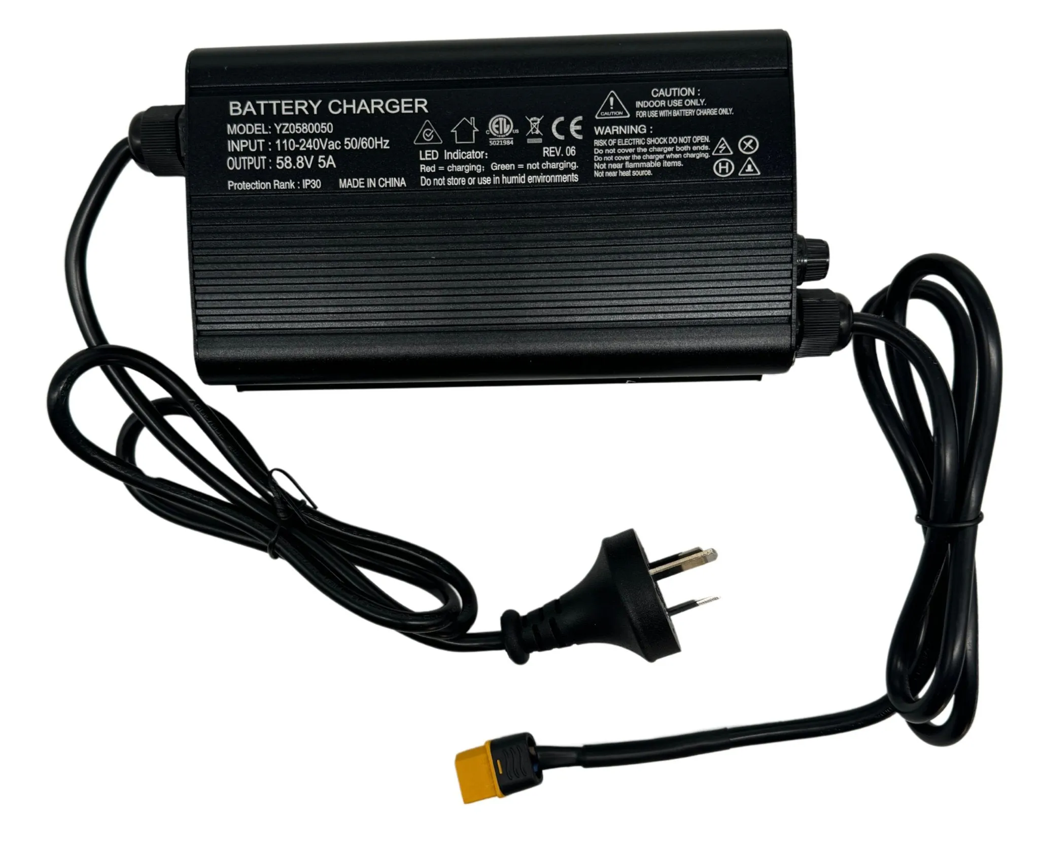 52V 5A Super Fast eBike Smart Charger - 5 Amp For Lithium-Ion Battery