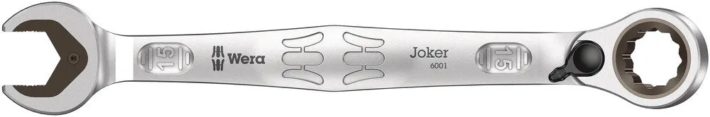 6001 Joker Switch Ratcheting combination wrenches, with switch lever, 15 x 199 mm