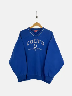 90's Indianapolis Colts NFL Embroidered Vintage Sweatshirt Size L-XL