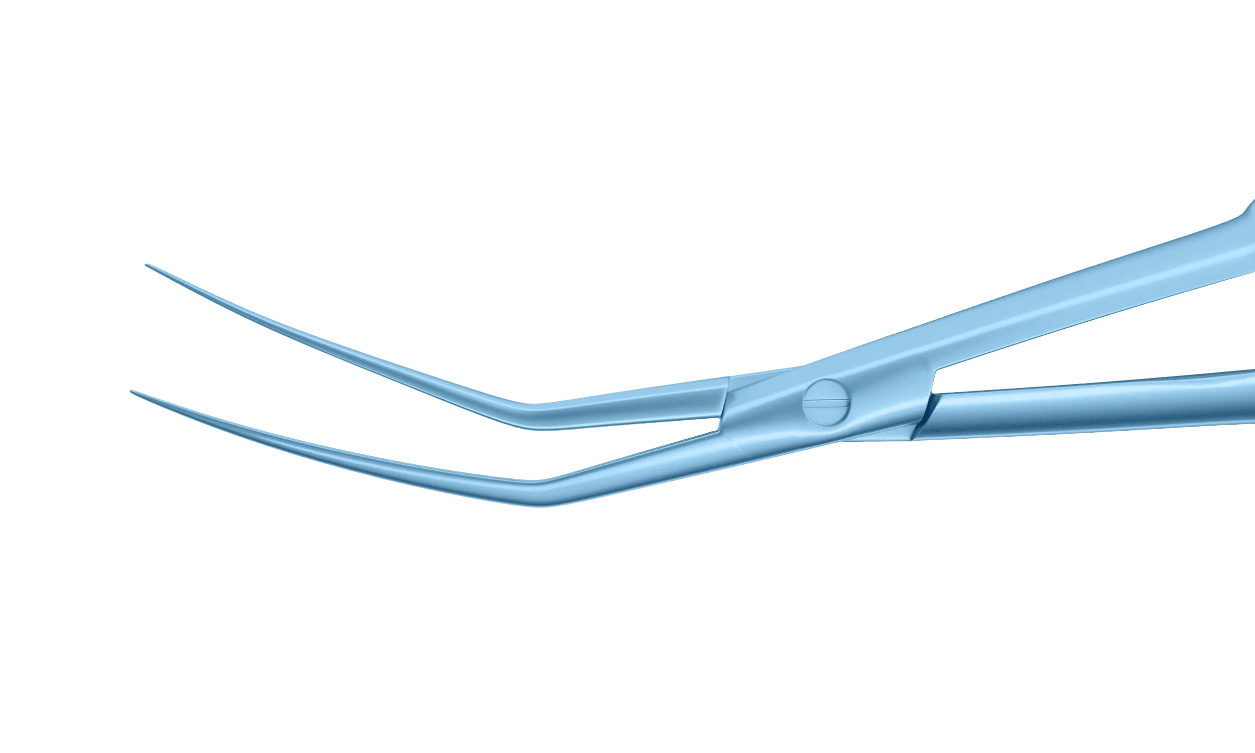 999R 4-20111T ICL Cartridge Loading Forceps, Angled 30° Long Jaws, Round Handle, Length 120 mm, Titanium