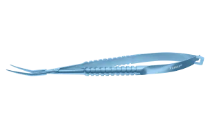 999R 4-20111T ICL Cartridge Loading Forceps, Angled 30° Long Jaws, Round Handle, Length 120 mm, Titanium