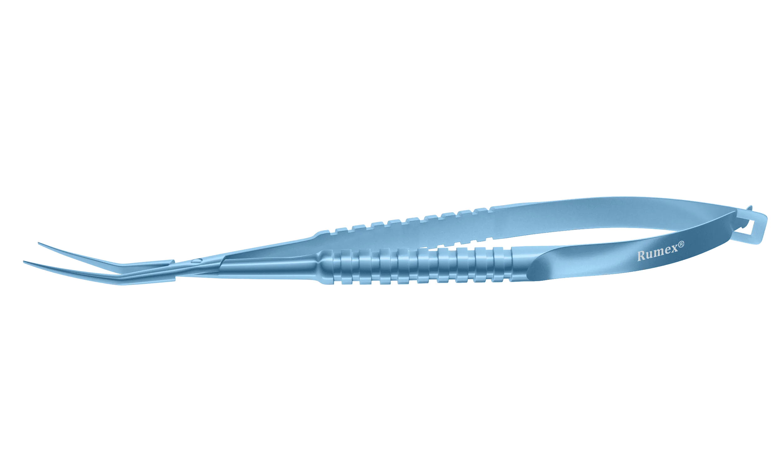 999R 4-20111T ICL Cartridge Loading Forceps, Angled 30° Long Jaws, Round Handle, Length 120 mm, Titanium