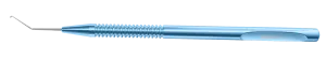 999R 7-135 Axe Quick Chopper, Angled, 10.00 mm from Bent to Tip, Length 120 mm, Round Titanium Handle