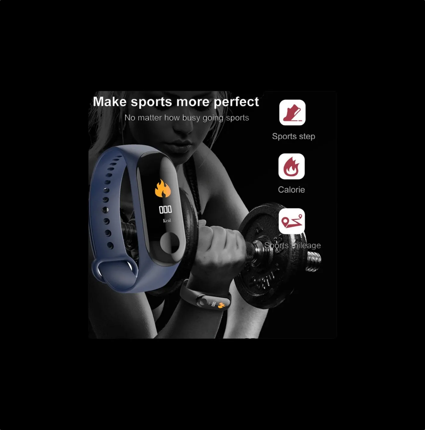 Aa  Smart Band Watch Bracelet Wristband Fitness