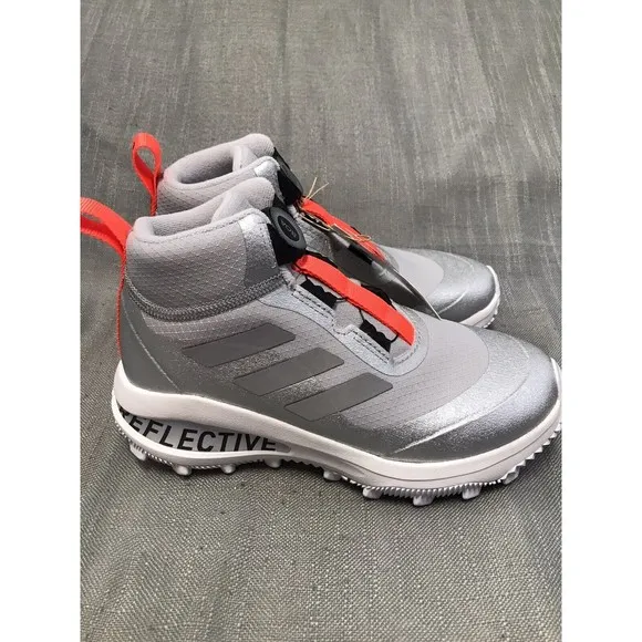 Adidas Kid's FortaRun BOA ATR Reflective Gray/Silver FZ5472 Size 3 Youth