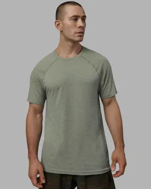 AeroFLX  Seamless Tee - Iceberg Green Marl