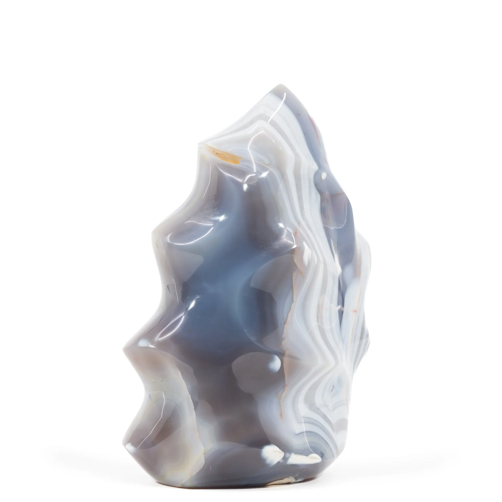 Agate 6.2 Inch 1.31kg Polished Crystal Flame - Madagascar