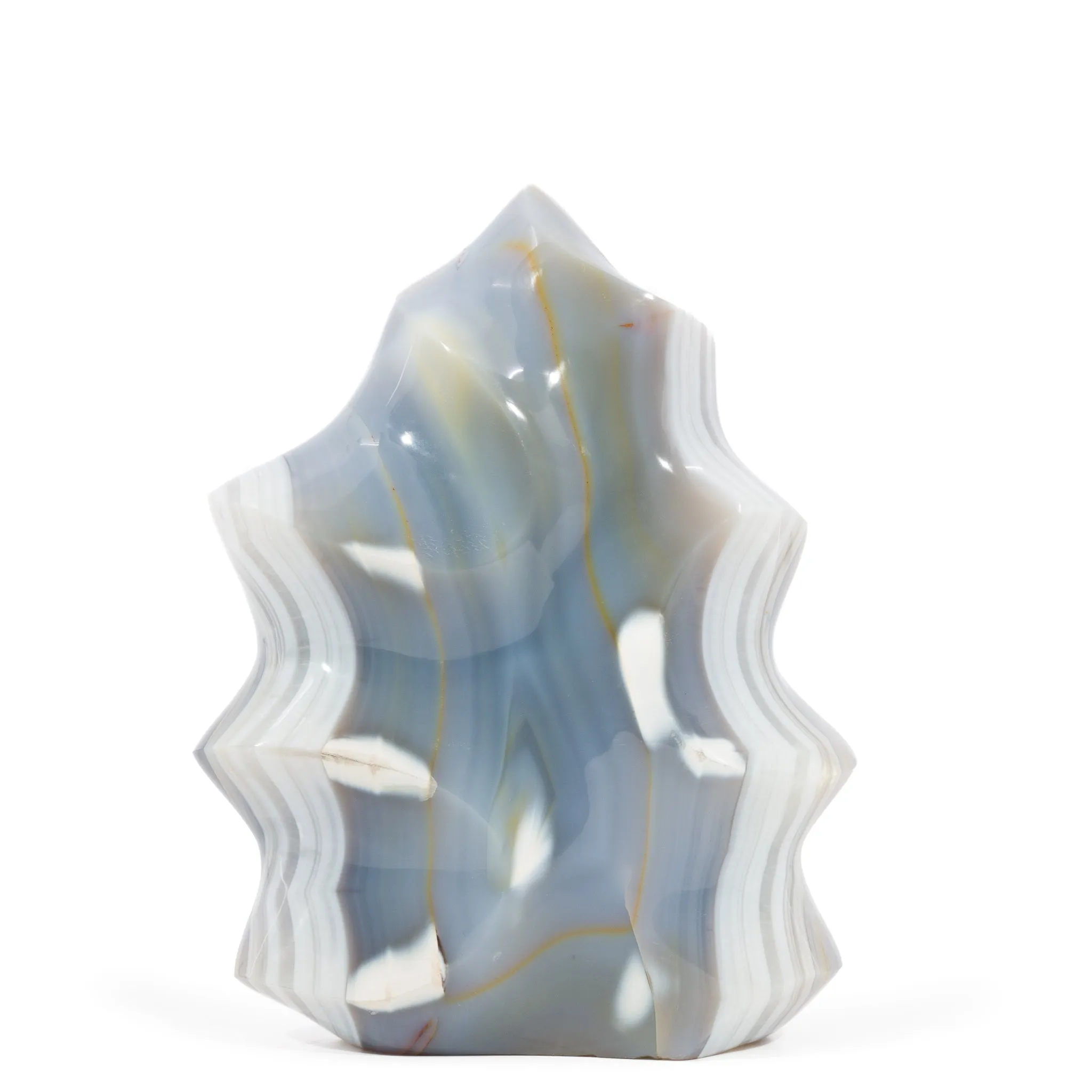 Agate 6.2 Inch 1.31kg Polished Crystal Flame - Madagascar