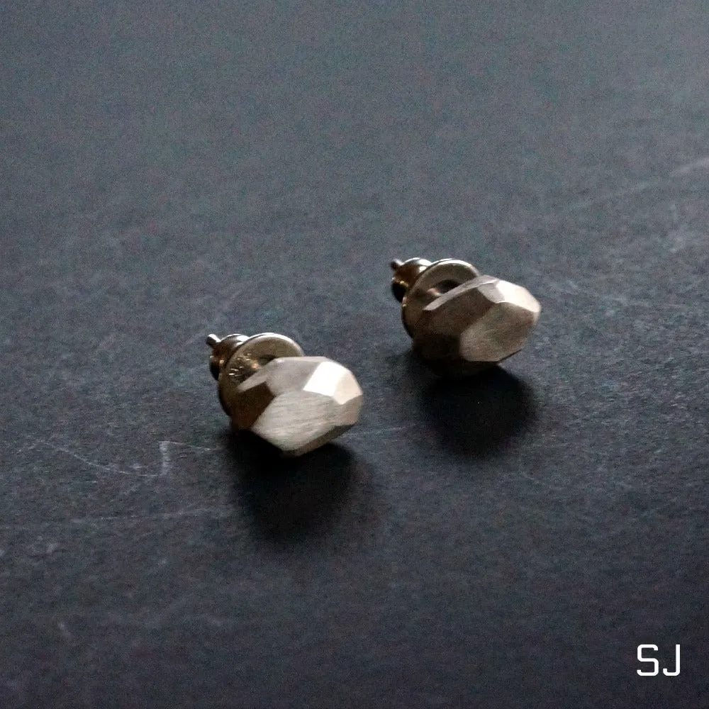 Aja Silver Stud Earrings