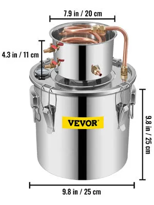 Alcohol Distiller Machine Moonshine Apparatus Beer Brewing Equipment DIY Wine Dispenser Kit for Home Appliance