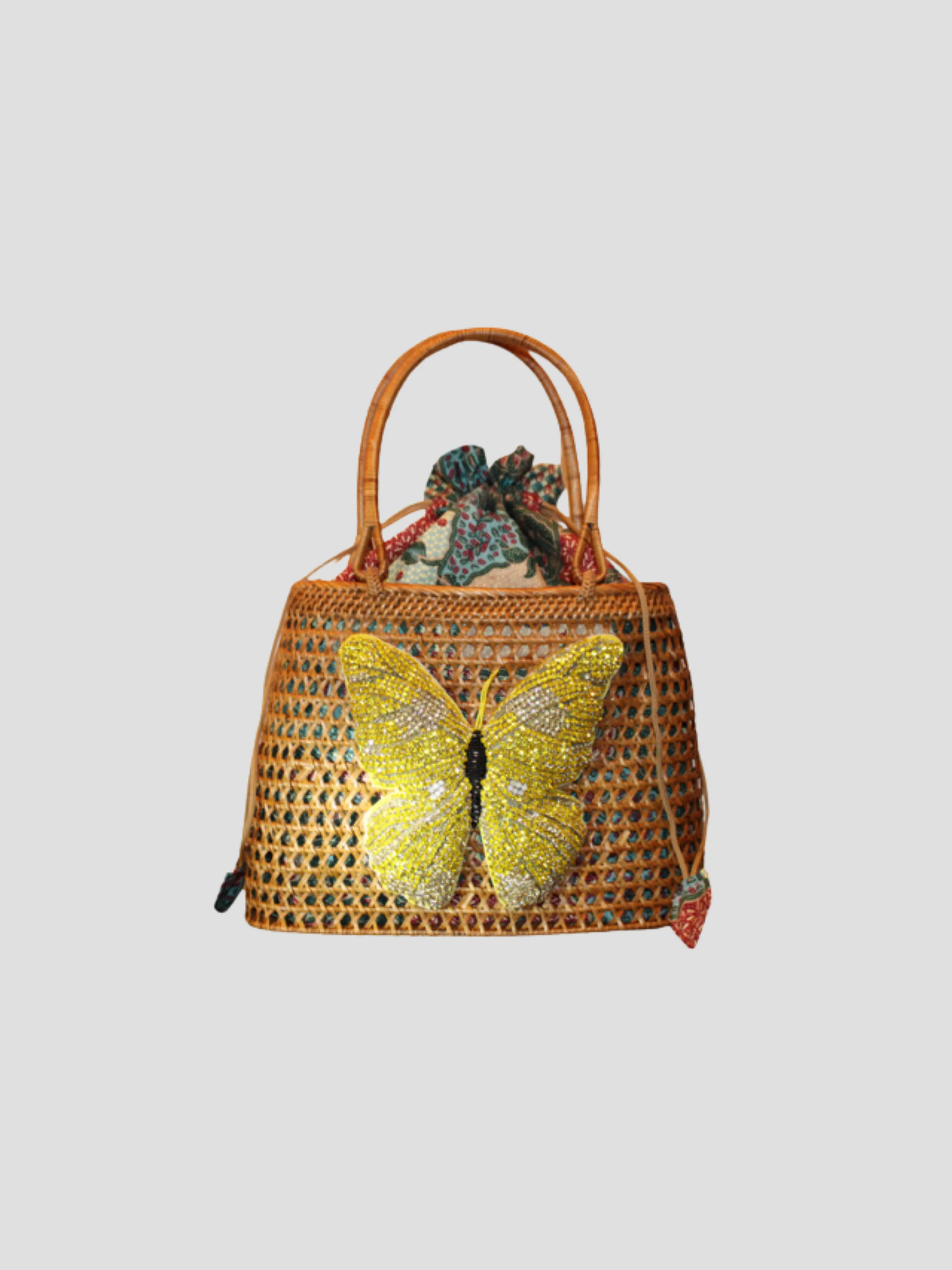All Yellow Butterfly Handbag