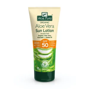 Aloe Pura Organic Aloe Vera Sun Lotion SPF50 200ml