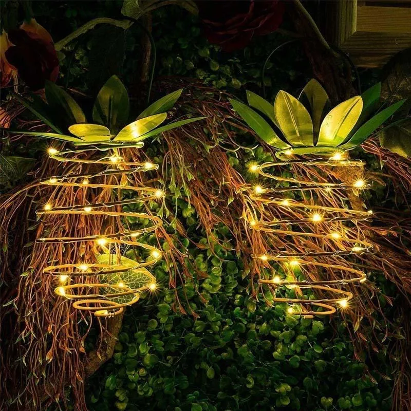 Ananas Solar Garten Lichter