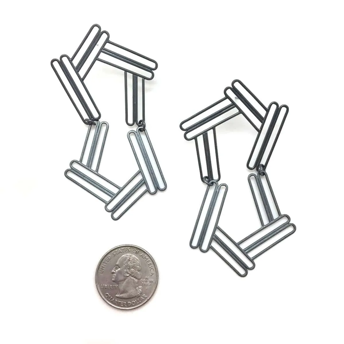 Angled Column Earrings