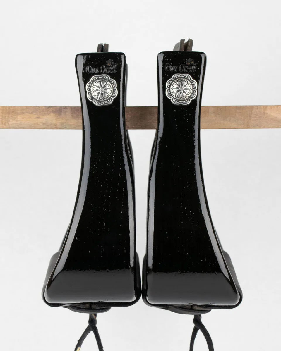 Angled Offset - 3" Gloss Black [Conchos]