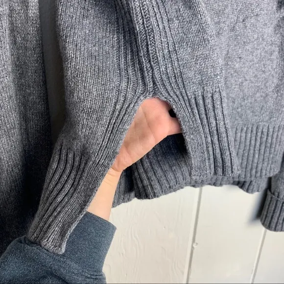 Anthropologie Blair Grey Turtleneck Wool Sweater