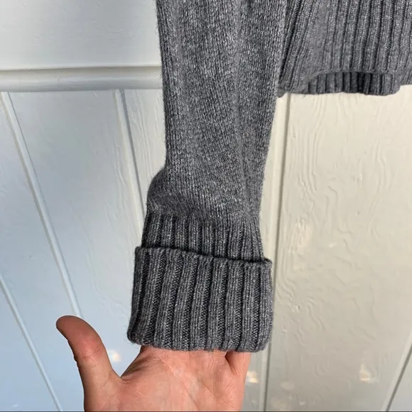 Anthropologie Blair Grey Turtleneck Wool Sweater