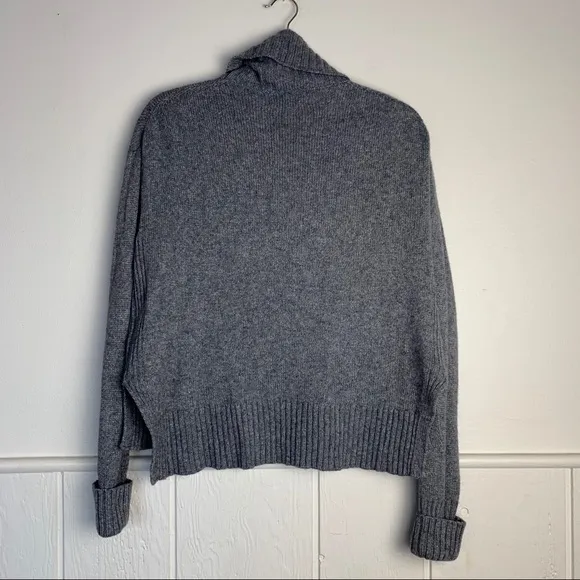 Anthropologie Blair Grey Turtleneck Wool Sweater