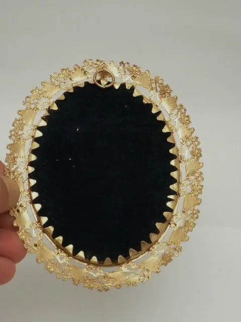 Antique French Portrait Miniature Ivory Madame Pompadour