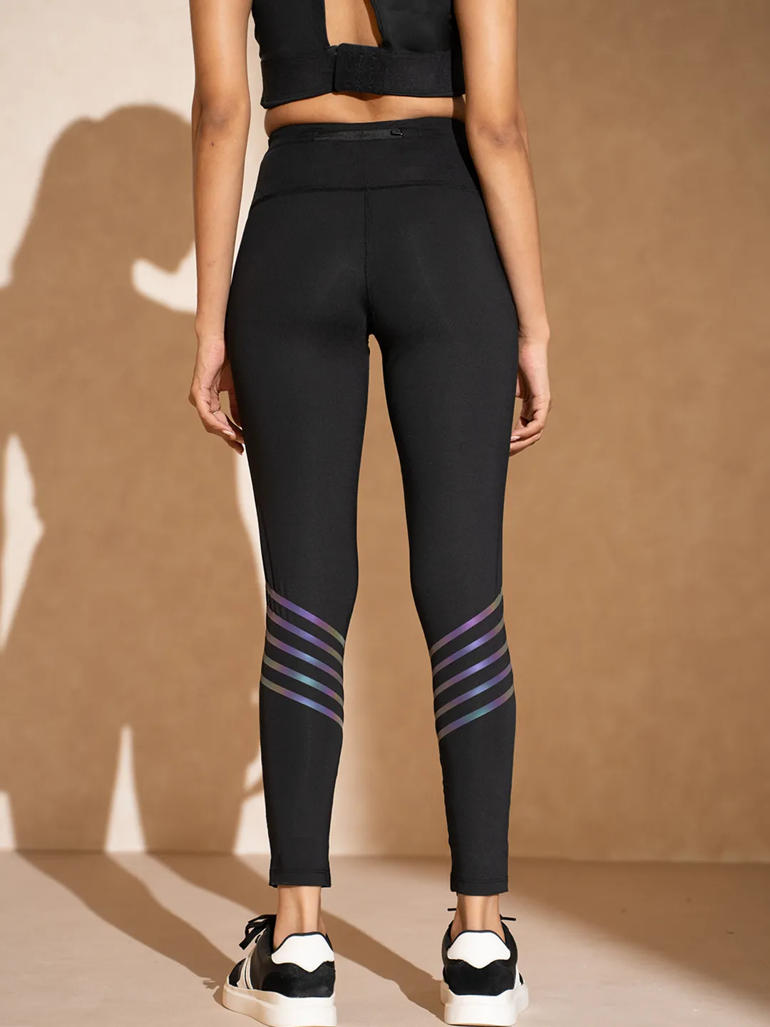 Artemis Reflective Leggings Black