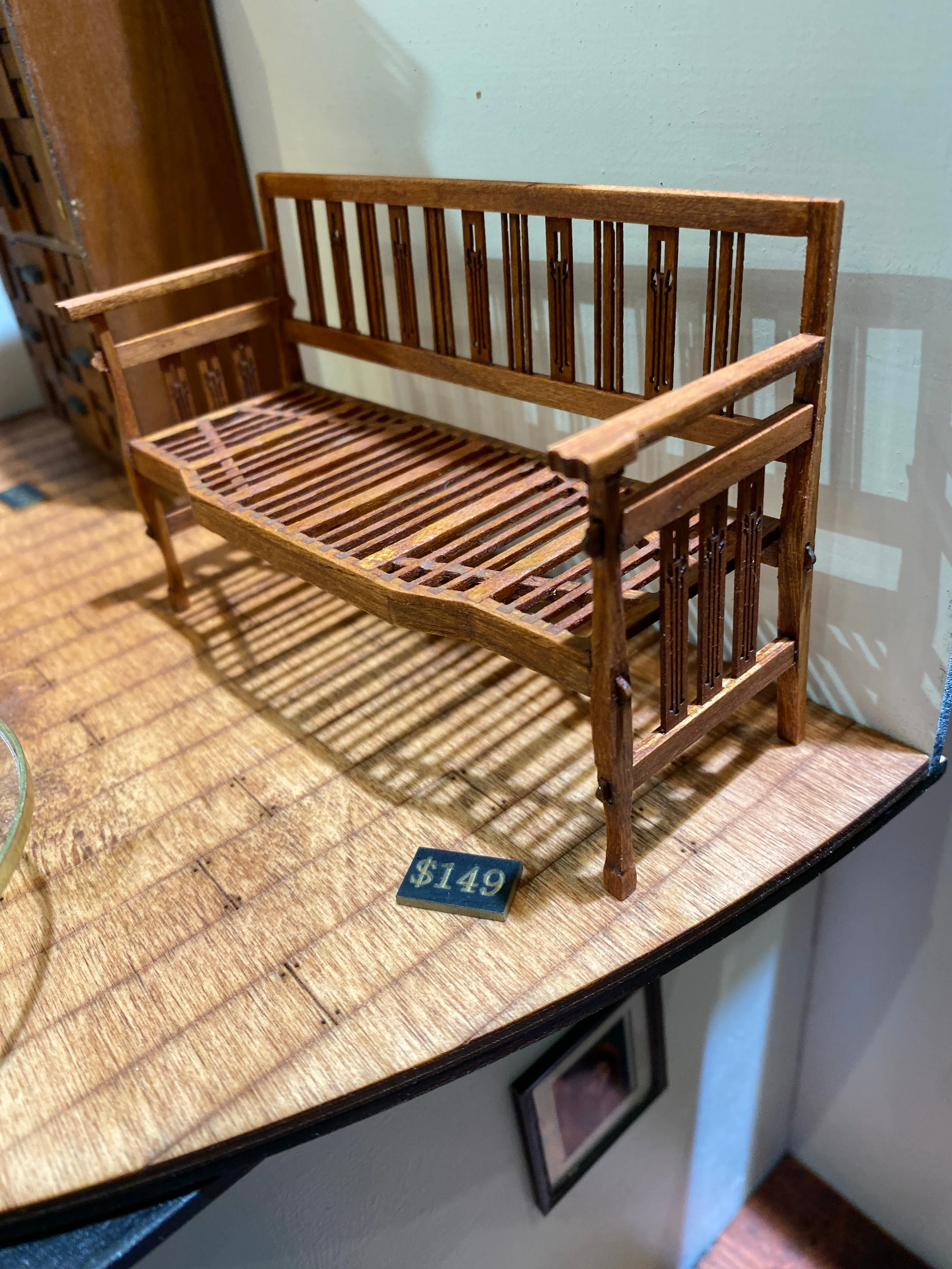 Arts and Crafts Garden Bench